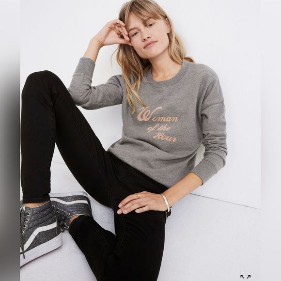 Madewell x Bliss & Mischief® Woman of the Hour Sweatshirt Size S - Picture 4 of 7
